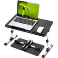 iMounTEK Foldable Laptop Table Stand Portable Desk Bed Tray Height Angle Adjustable Breakfast Tray Reading Table For Sofa Couch Floor Dormitory,L Size
