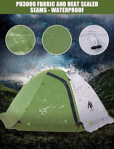 4 Season Backpacking Tent 2 Person Ultralight Waterproof Double Layer T594040