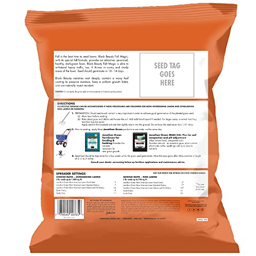 Black Beauty Fall Magic Grass Seed - Cool Season Lawn Seed (3 lb) P905