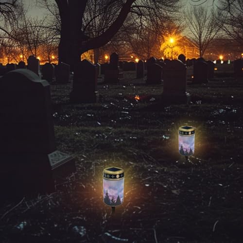 Solar Butterfly Cemetery Stake Light for Garden Memorial Decor M200