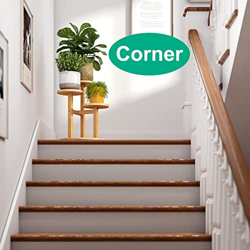 3 Tier Bamboo Plant Stand for Indoor Plants U298