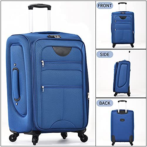 Softside 3-Piece Expandable Luggage Set with TSA Lock Spinner Wheels S375