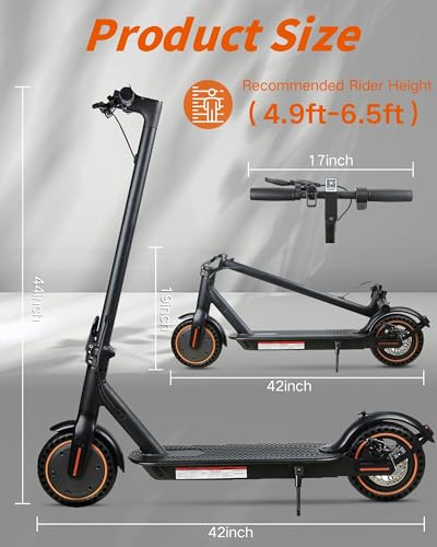 Electric Scooter for Adults, 500W Motor, Folding with Dual Suspension D383