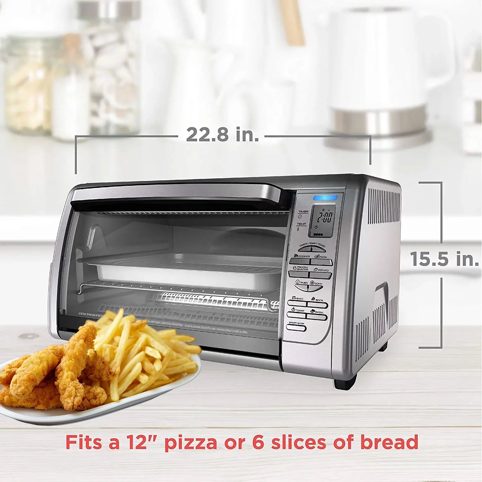 Countertop Convection Toaster Oven for Bake Broil and Toast U12778