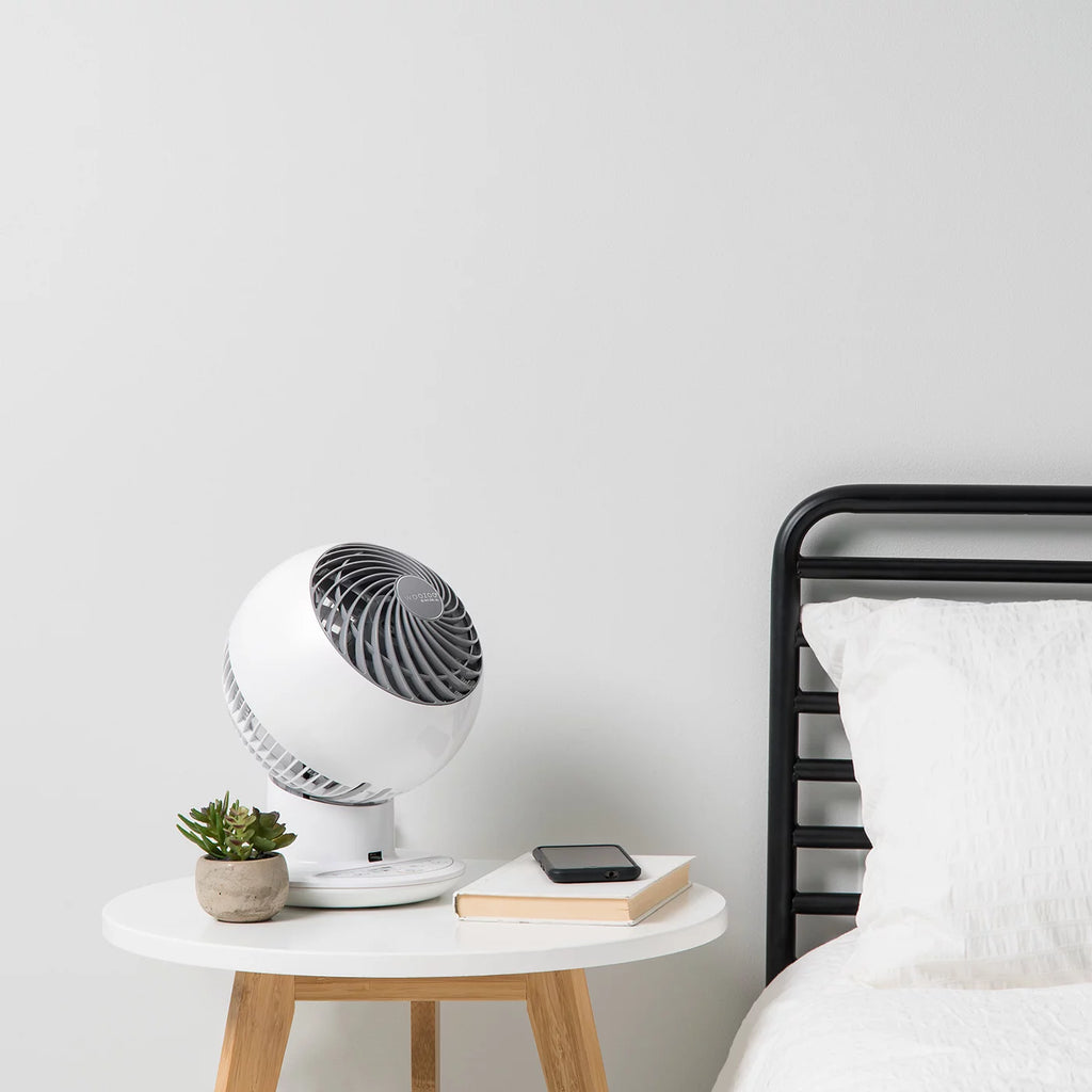 Compact Globe Oscillating Circulating Fan with Remote, White O42803