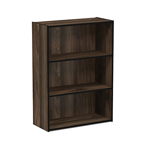 3-Tier Open Shelf Bookcase, Americano E787305