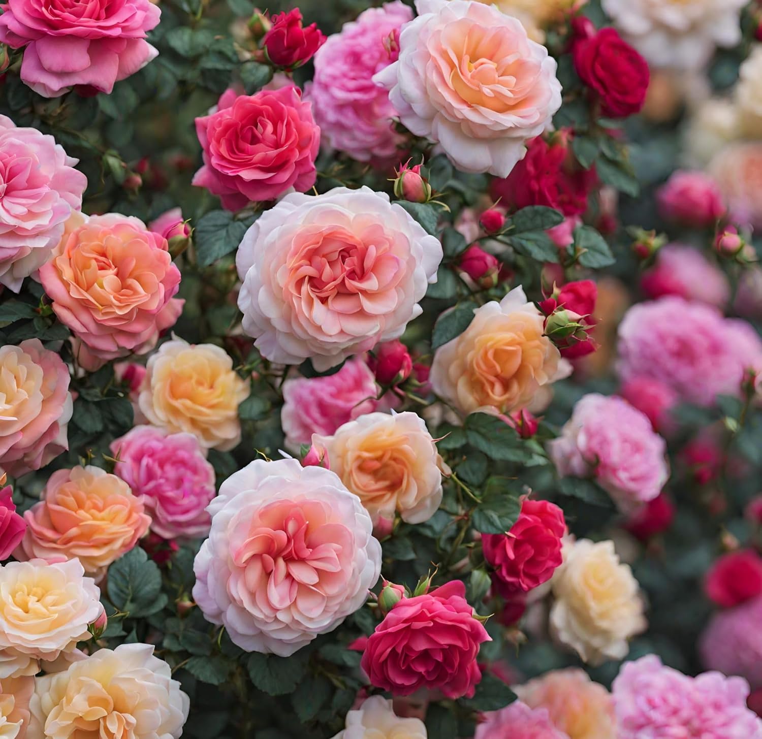 Mixed Color Rose Seeds for Garden Planting, 16 Varieties Perennial Shrub V835