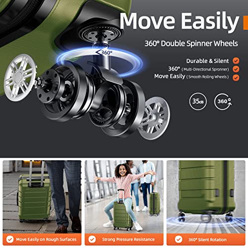 Expandable Luggage Set with TSA Lock A418040