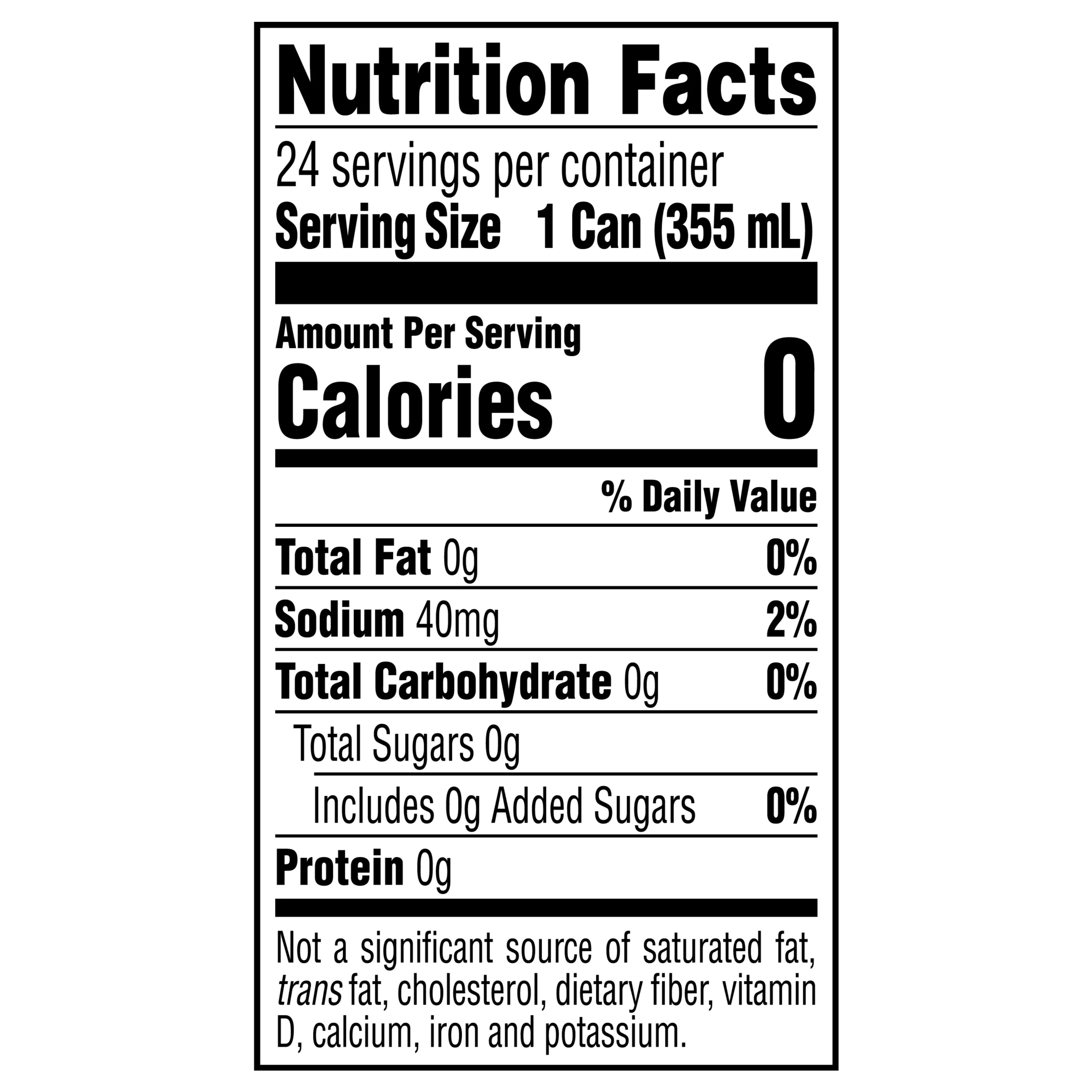 Caffeine Free Soda Pop, 12 fl oz, 24 Pack T6191