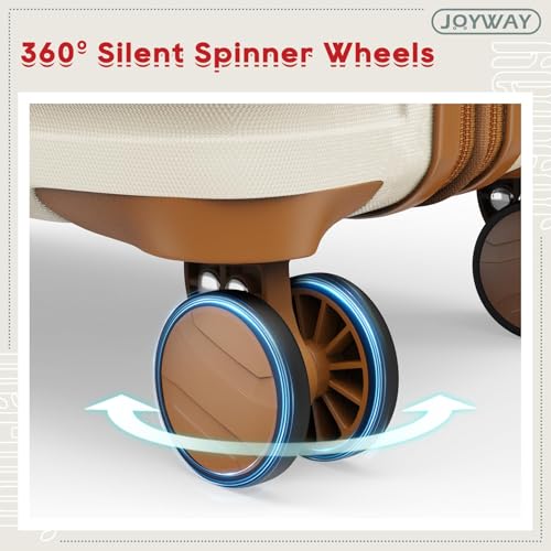 Expandable Carry-On Luggage Set, Lightweight Hard Shell 20 Inch with Spinner Wheels M12570