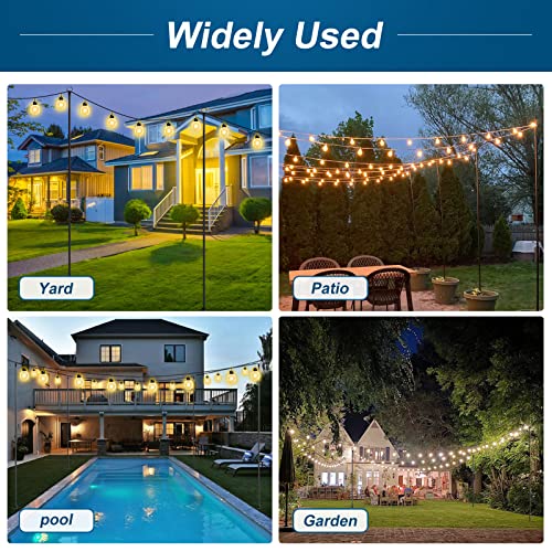 String Light Poles with Hook for Outdoor Garden Party E583