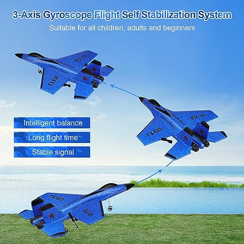 RC Airplane 2.4GHz Ready to Fly with Night Lights USB Charging R21201