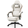 Gaming Chair with Breathable Fabric, Pocket Spring Cushion and Footrest H620