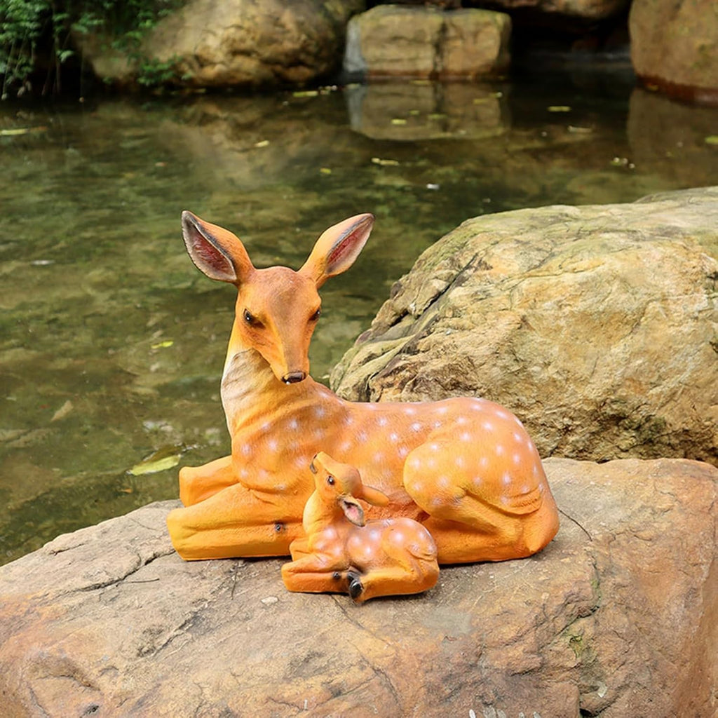 Garden Ornaments Sika Deer Animal Sculpture Outdoor Lawn Statue W68920