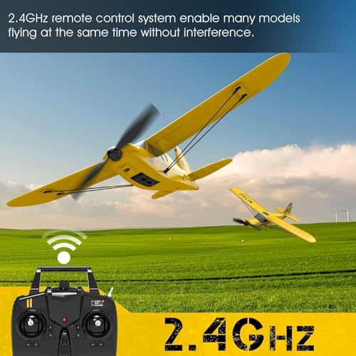 RC Plane Trainer 3CH Remote Control Airplane with 6-Axis Gyro Stabilizer C39075