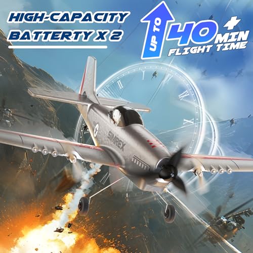 RC Plane for Kids 2.4GHz 3-Channel Remote Control Airplane Toy with 6-Axis Gyro F154