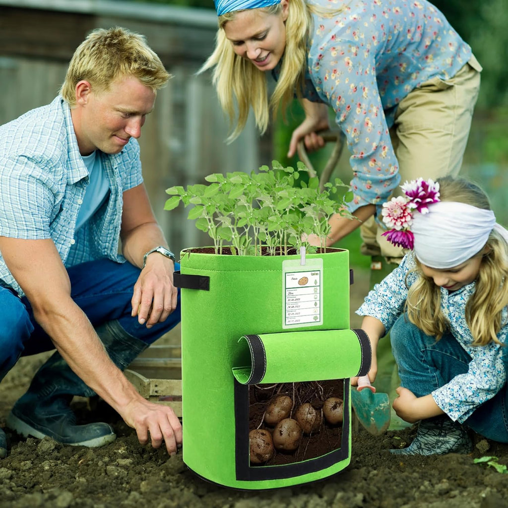 10 Gallon Potato Grow Bags with Flap, 5-Pack W2228