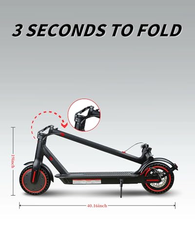 Electric Scooter for Adults, 500W Motor, Folding with Dual Suspension D383