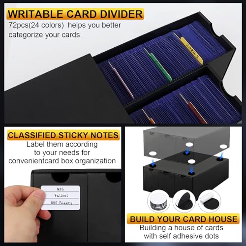 Toploader Storage Box for 3" x 4" Cards, 12 Drawer Organizer with Dividers G212877