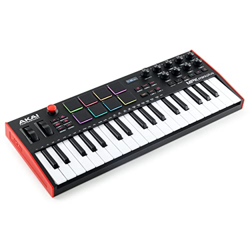 USB MIDI Keyboard Controller with 37 Mini Keys and 8 Pads J9080