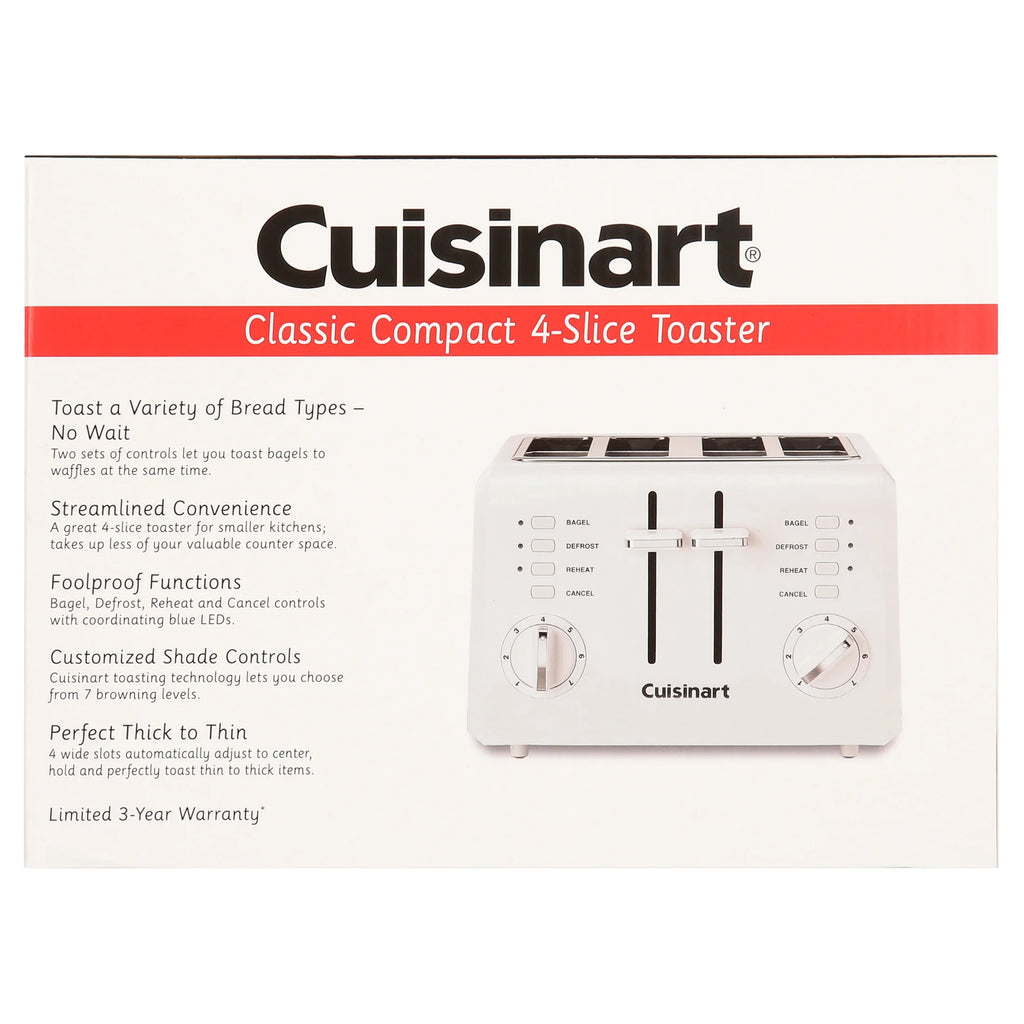 4 Slice Compact Plastic Toaster A14896