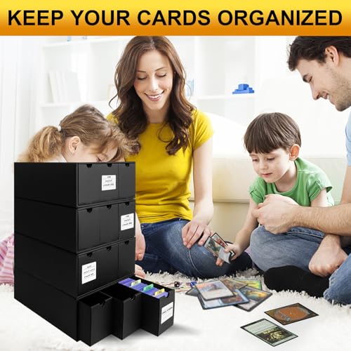 Toploader Storage Box for 3" x 4" Cards, 12 Drawer Organizer with Dividers G212877