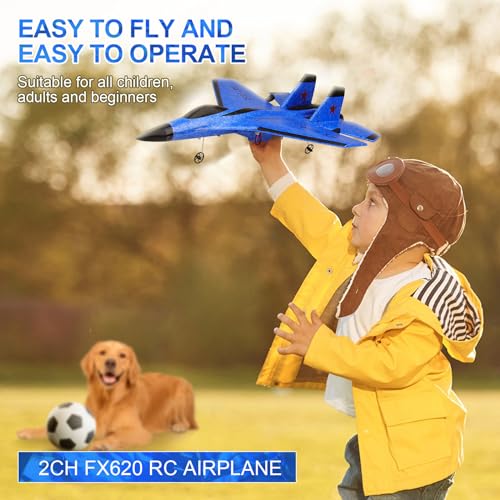 RC Airplane 2.4GHz Ready to Fly with Night Lights USB Charging R21201