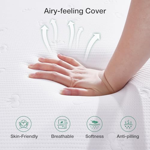 Twin Mattress, 12 Inch Gel Memory Foam, Medium Firm Feel K502