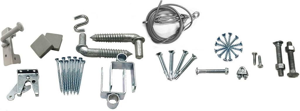 Steel Frame Gate Kit, 36-72 in Wide, 6 ft High N8767