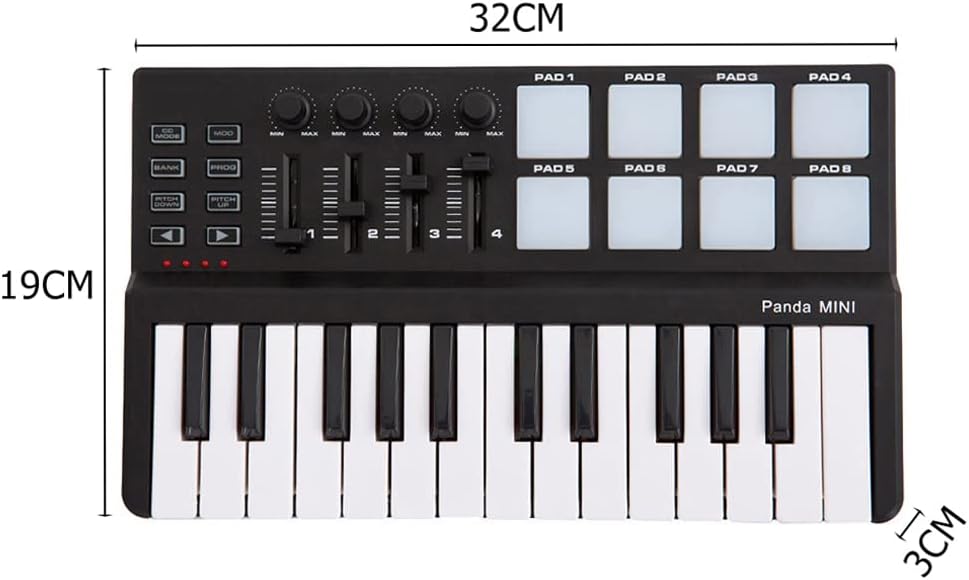 25-Key USB MIDI Controller with Drum Pad B6824