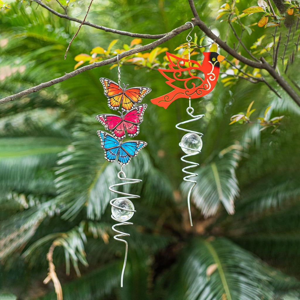 18" Wind Spinner Outdoor Hanging Metal Garden Décor Z329