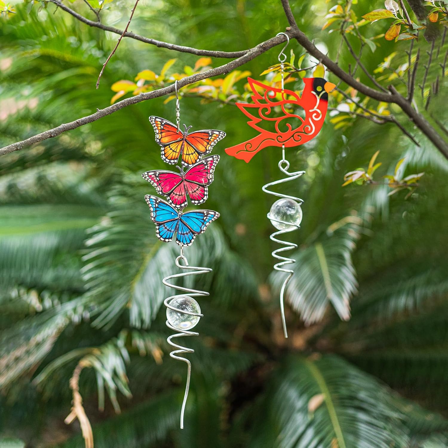 18" Wind Spinner Outdoor Hanging Metal Garden Décor Z329