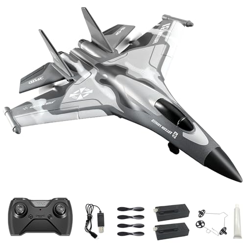 F-22 Stealth Raptor Remote Control Airplane, 3 Channel Stunt Fighter for Beginners J844540