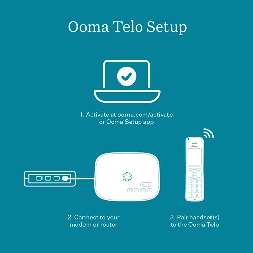 VoIP Home Phone System with 3 Handsets for Unlimited Nationwide Calling and Robocall Blocking C226