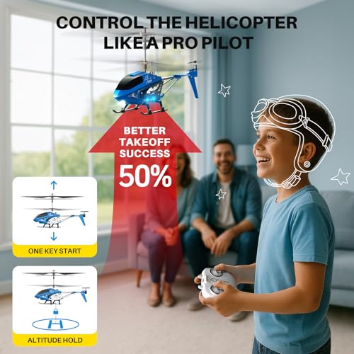 RC Helicopter with Altitude Hold, 3.5 Channel for Kids L2362