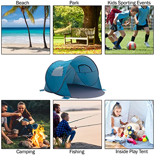 Pop Up Beach Tent for 2-3 People with UV Protection Y18212