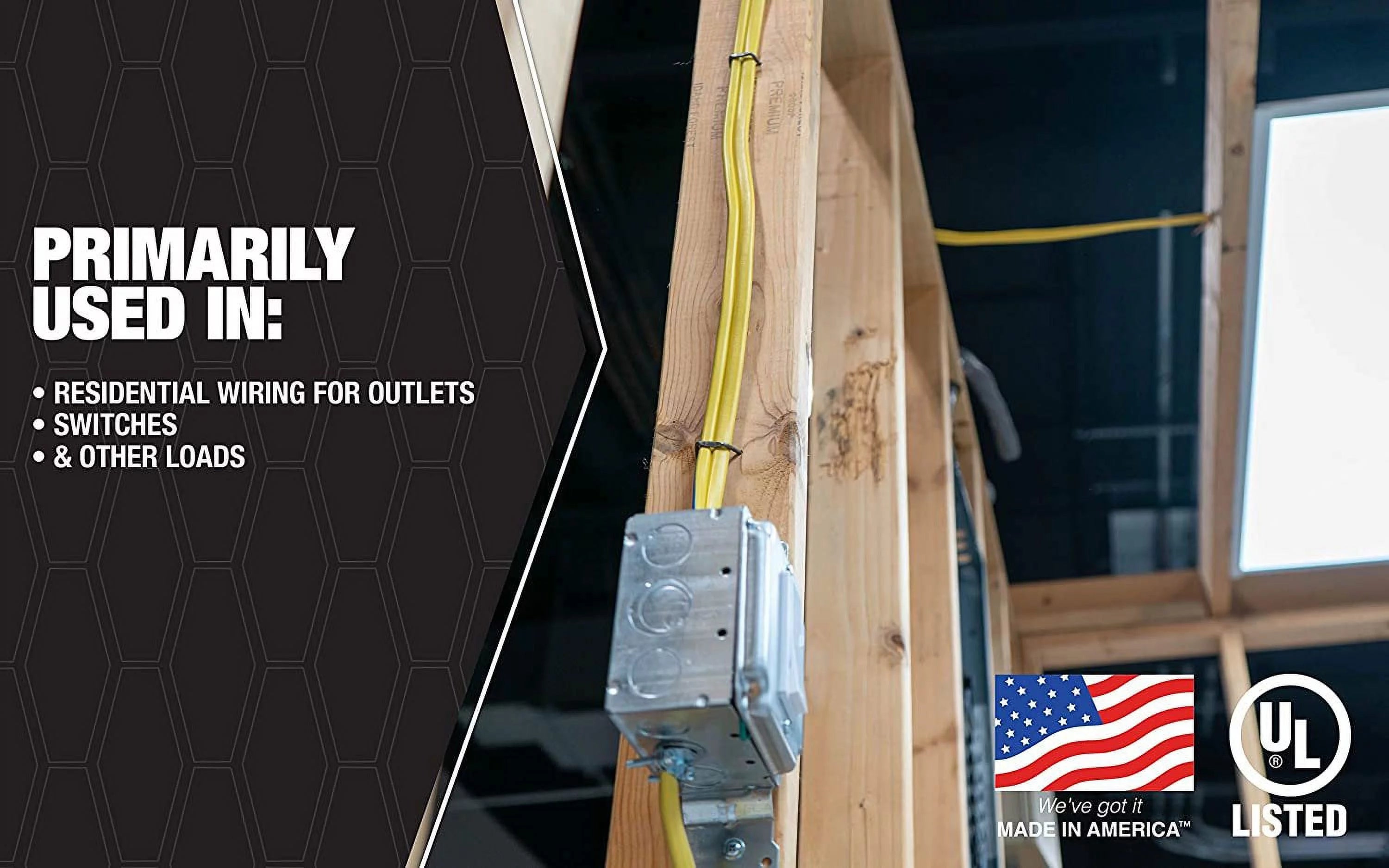 25 ft 12/2 NM-B Indoor Electrical Wire with Ground W8977