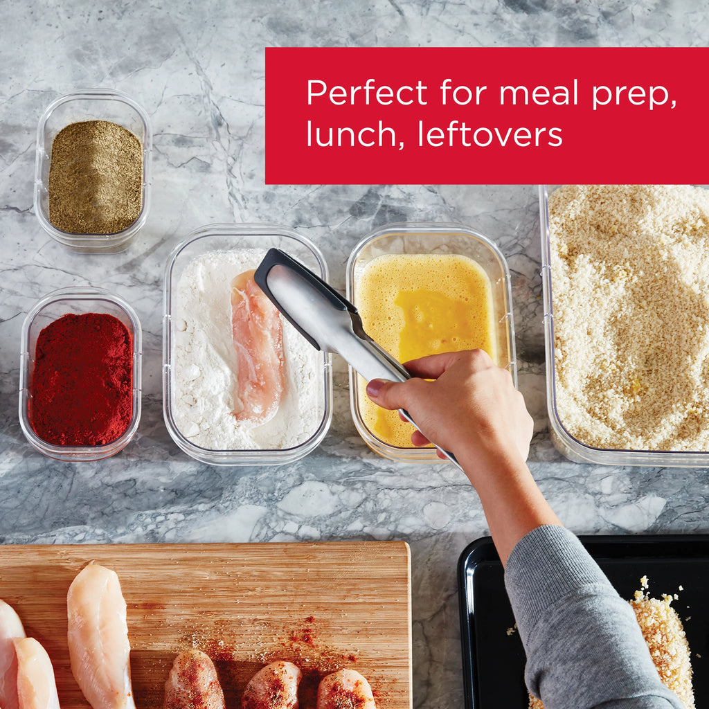 Clear Food Storage Containers, Set of 5 D98569