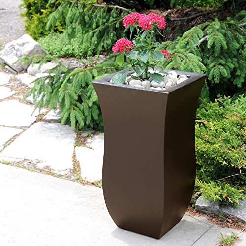 Valencia 30in Tall Planter - Black - with Removable Plug D258248