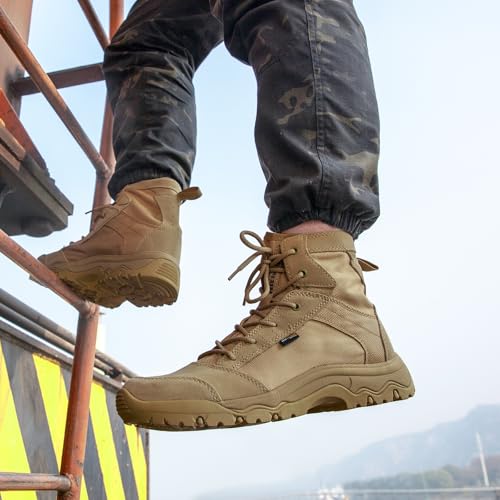Men's Tactical Hiking Boots Lightweight Comfortable 6 Inches W3780