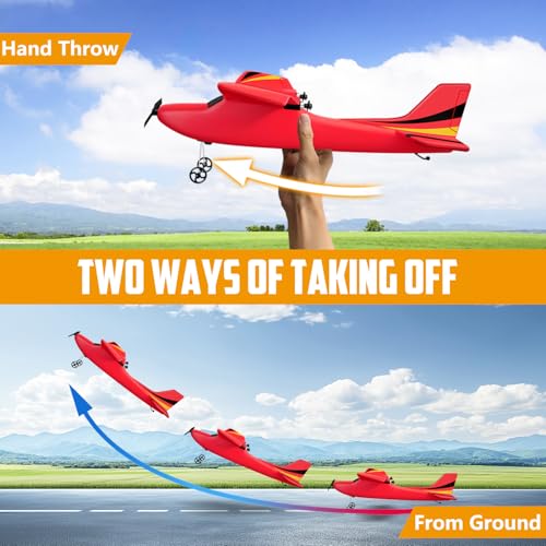 RC Airplane Ready to Fly, 2.4GHz Remote Control Glider for Kids W3947