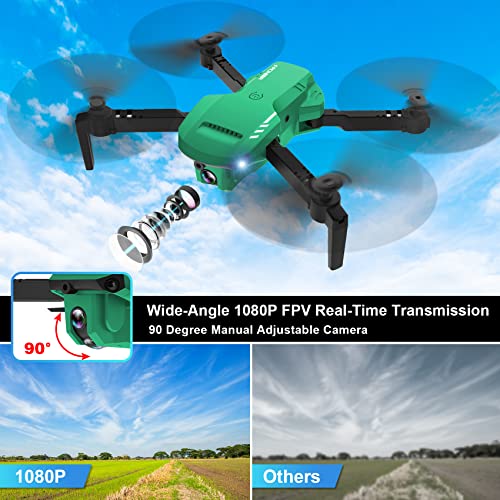 Drone with 1080P HD Camera, Foldable, Carrying Case, 2 Batteries O8650
