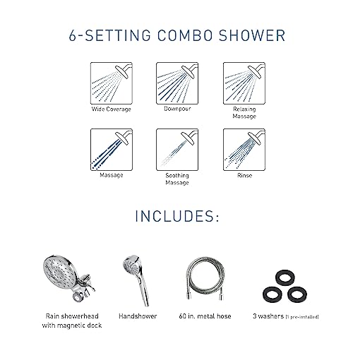 Handheld Showerhead with Magnetic Docking System, Spot Resist Brushed Nickel K493