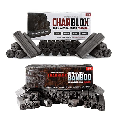 10LB Natural Grilling Charcoal Logs for BBQ and Smoker V557