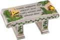 Collections Etc Solar Powered LED Outdoor Garden Memorial Bench with Heartwarming Inscription - Perfect Faux Stone Plaque Statue to Remember Loved Ones 12" L x 5 1/2" W x 5 1/4" H