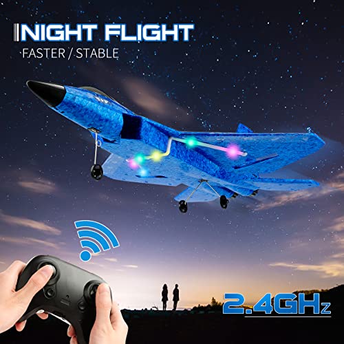 F22 RC Airplane Fighter, 2.4Ghz 2 Channel Remote Control Plane for Kids Beginners Y282