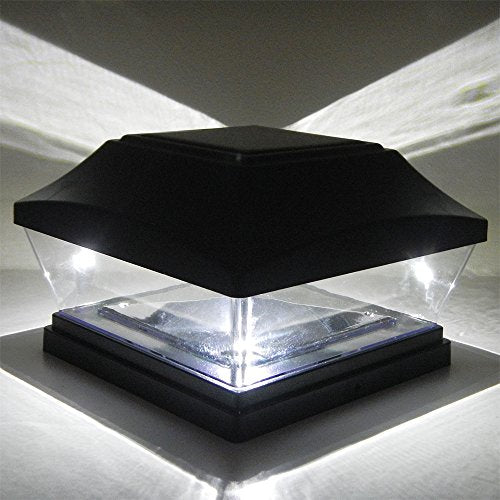 12 Pack Solar Post Light Deck Cap Square Outdoor Garden Fence M7032