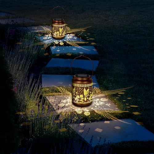 Solar Lanterns Outdoor Turtle Garden Decor Waterproof Hanging Light L4405