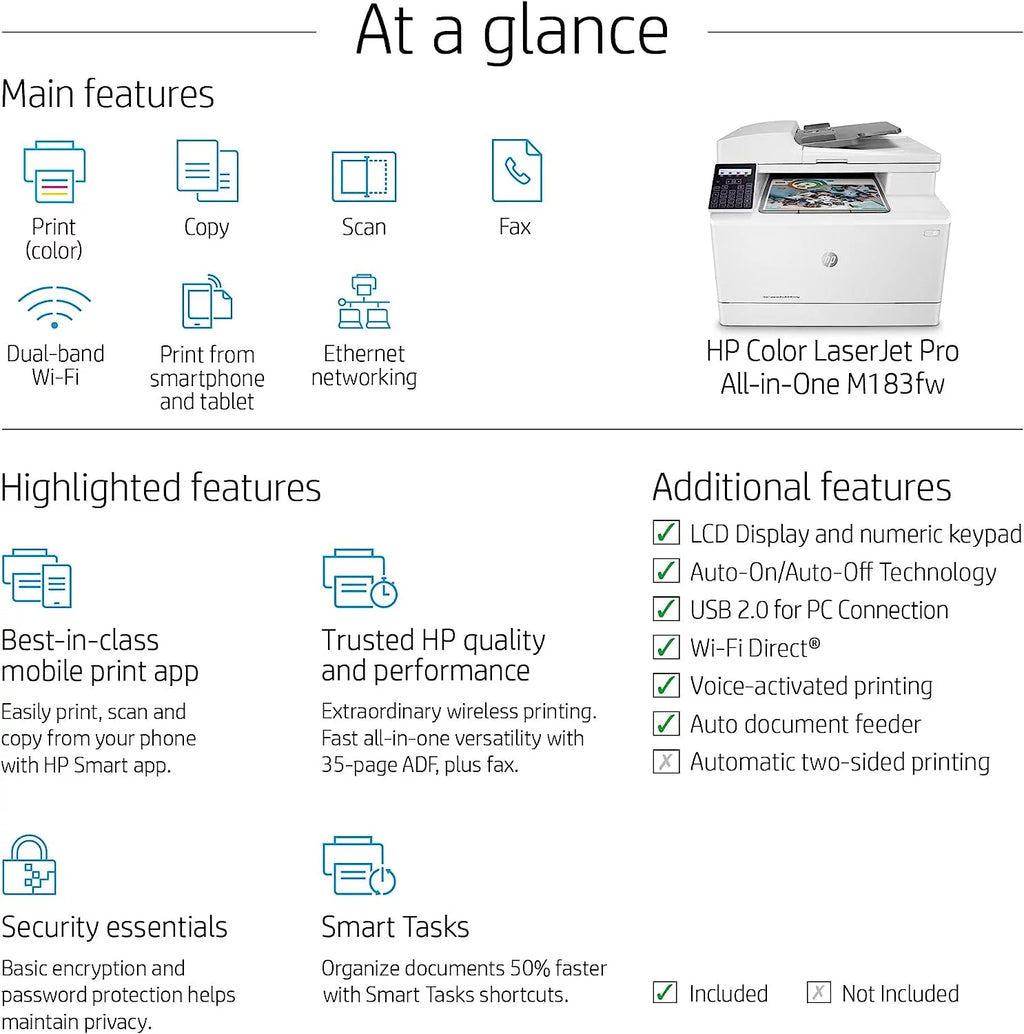 Wireless All-in-One Laser Printer for Home Office Z33081