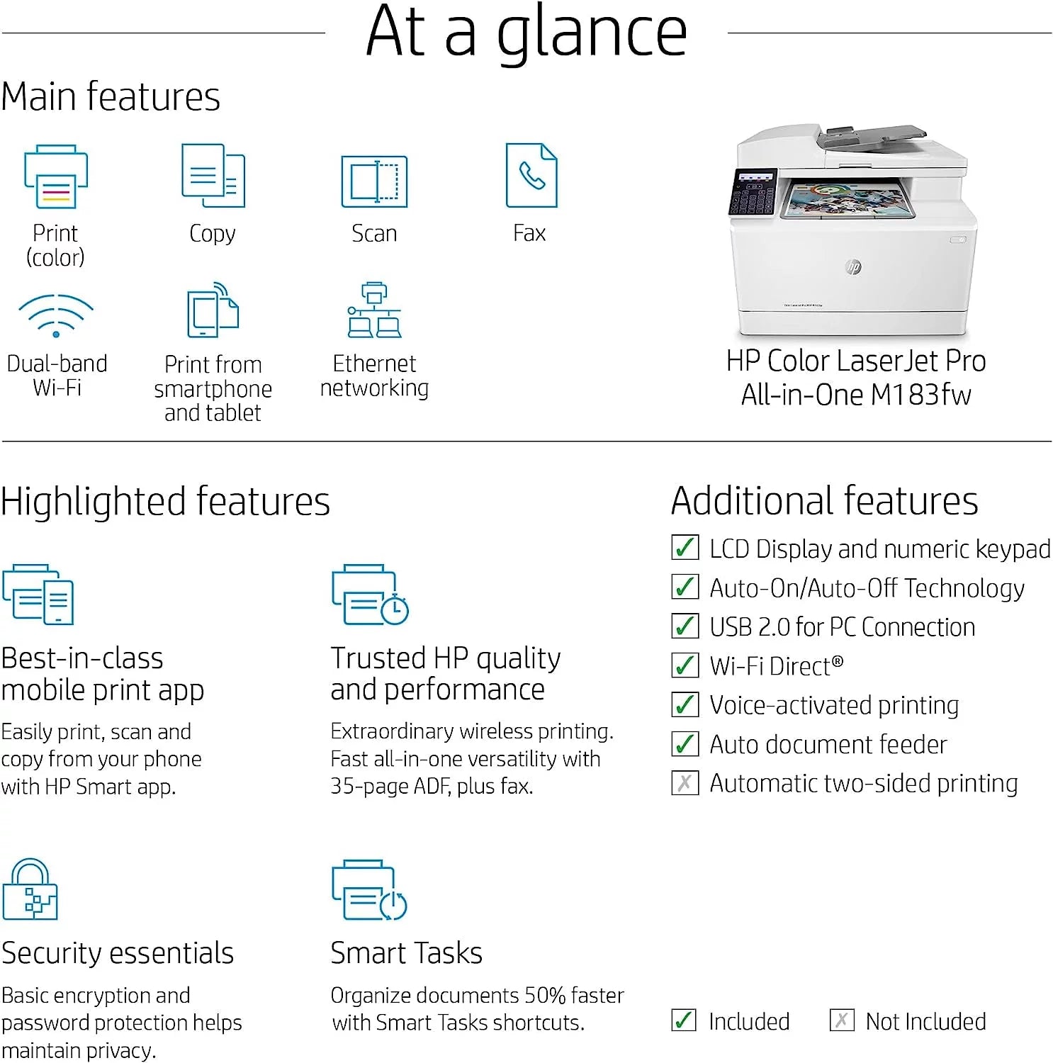 Wireless All-in-One Laser Printer for Home Office Z33081